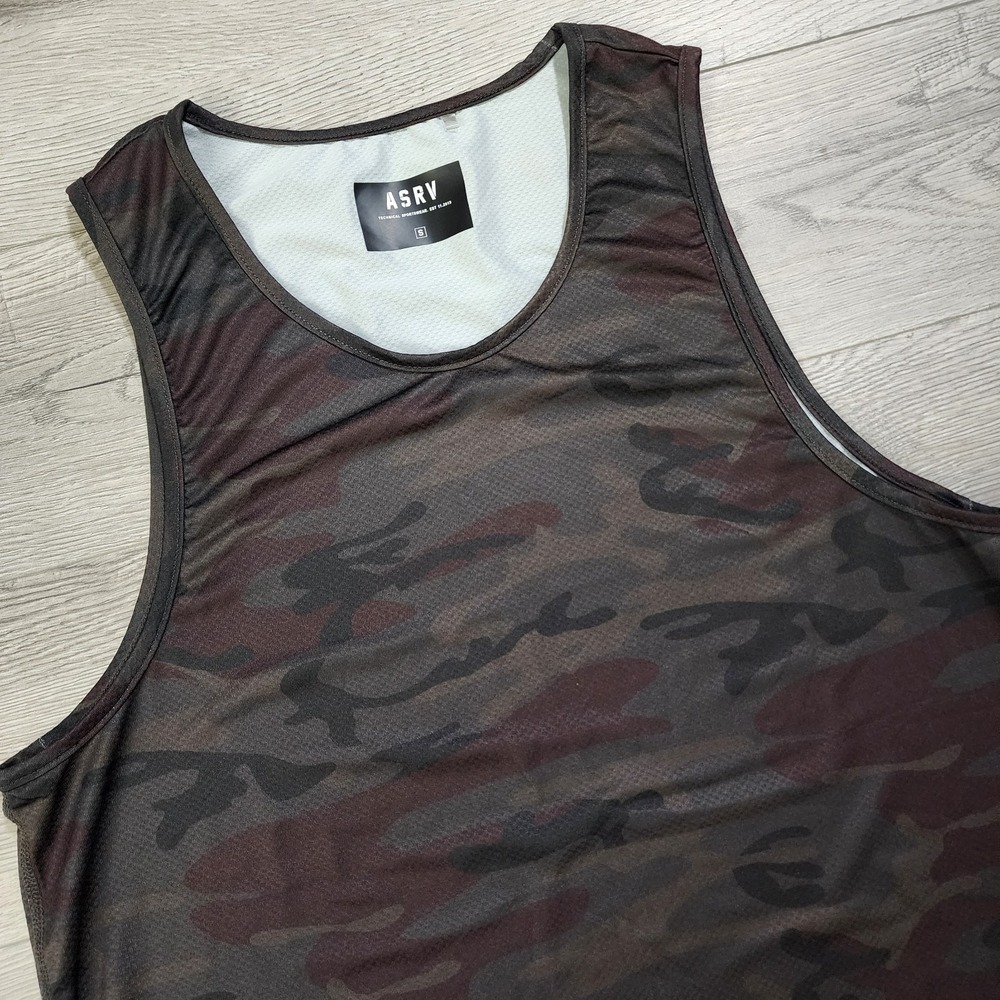 ASRV Mens Camo Training Workout Tank Top Size Small NWOT - Picture 2 of 10